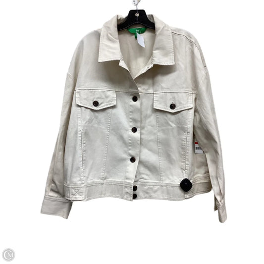 Jacket Denim By Dip In White, Size: Xl