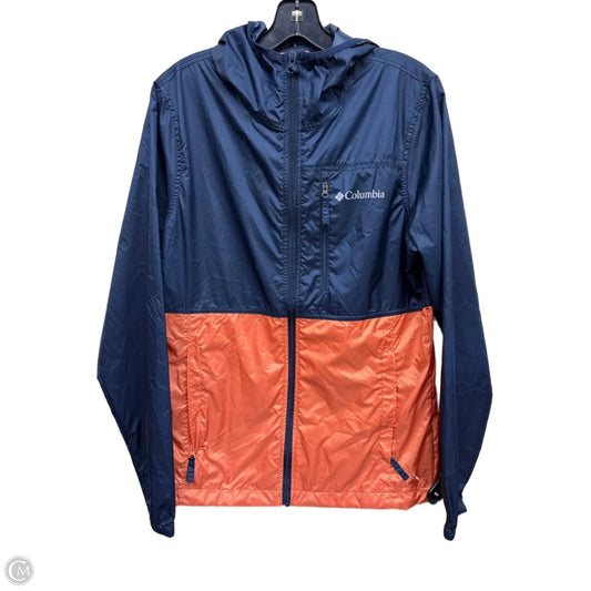 Jacket Windbreaker By Columbia In Navy, Size: S