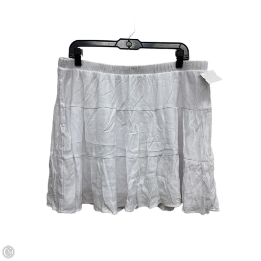 Skirt Mini & Short By No Boundaries In White, Size: Xxl
