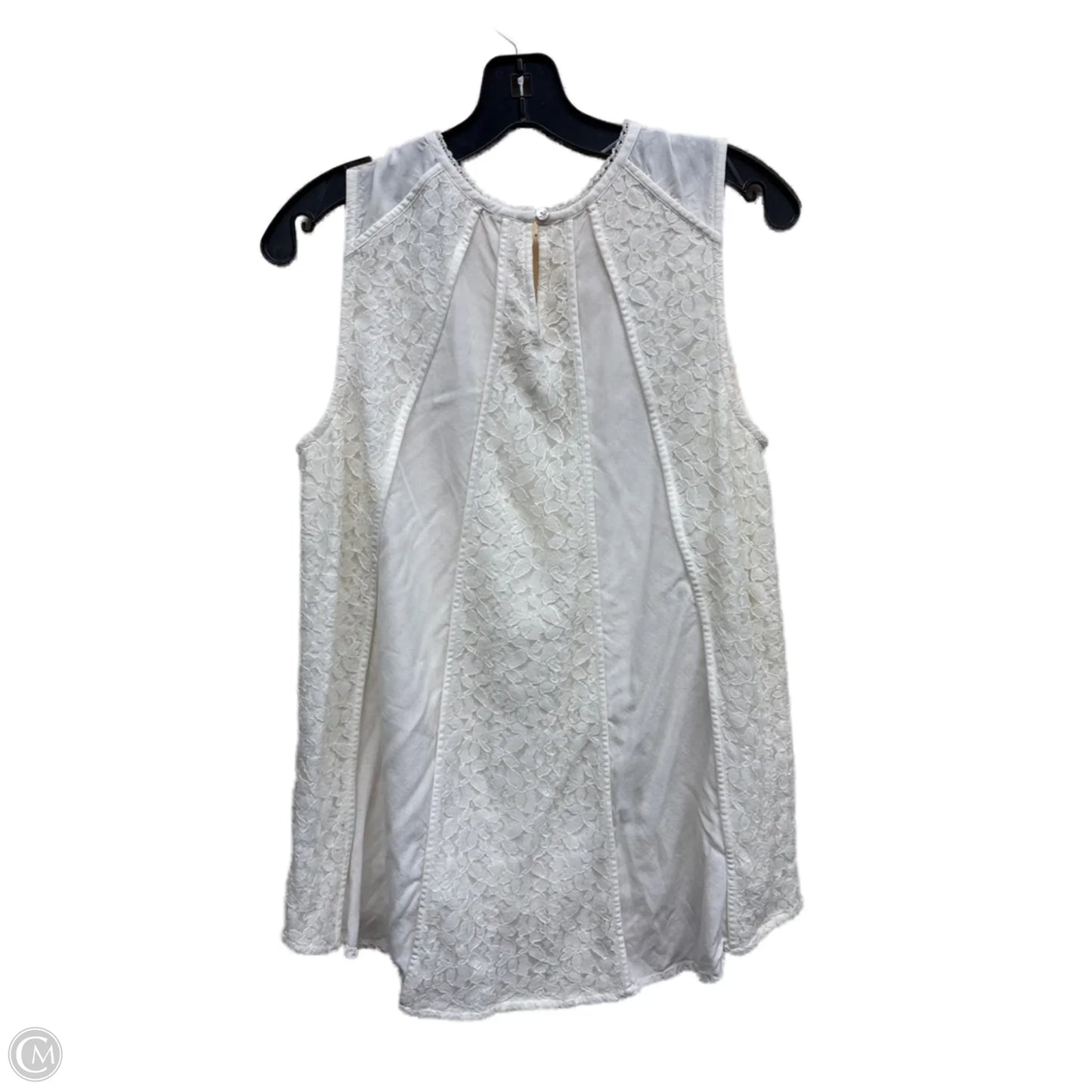 Top Sleeveless By Soft Surroundings In White, Size: M