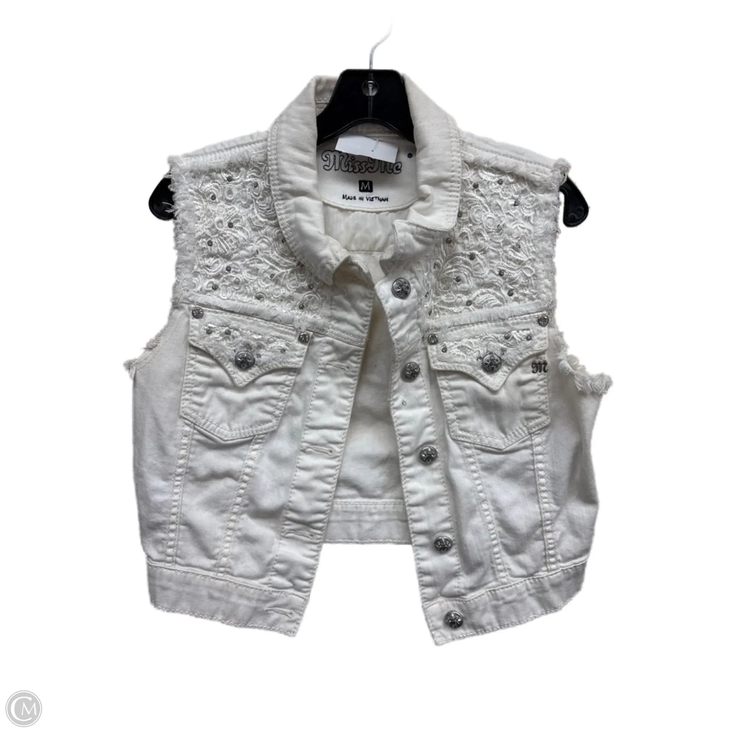 Vest Other By Miss Me In White, Size: M