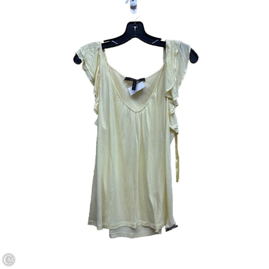 Top Sleeveless By Bcbgmaxazria In Yellow, Size: Xs