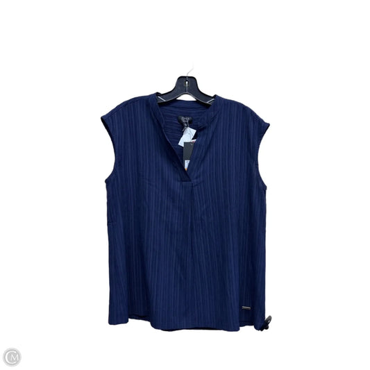 Top Short Sleeve By Jones New York In Blue, Size: S