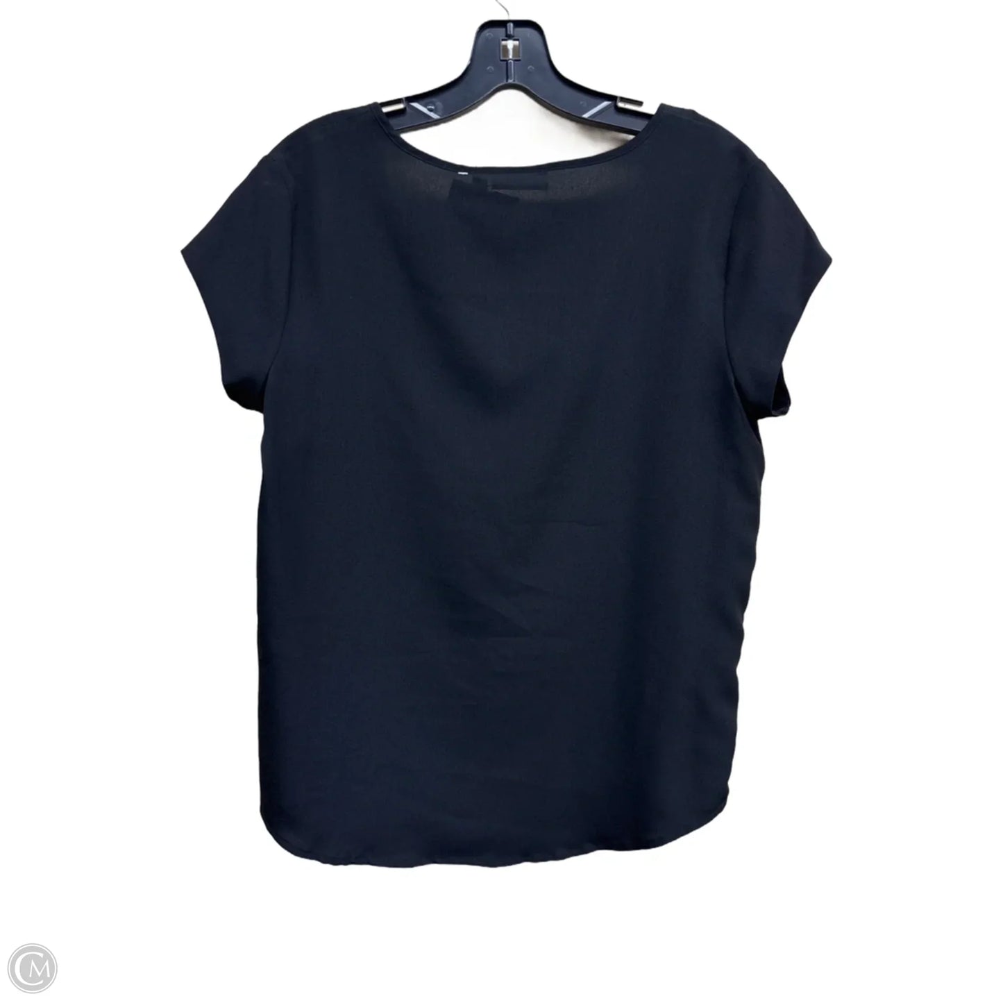 Top Short Sleeve By Apt 9 In Black, Size: M