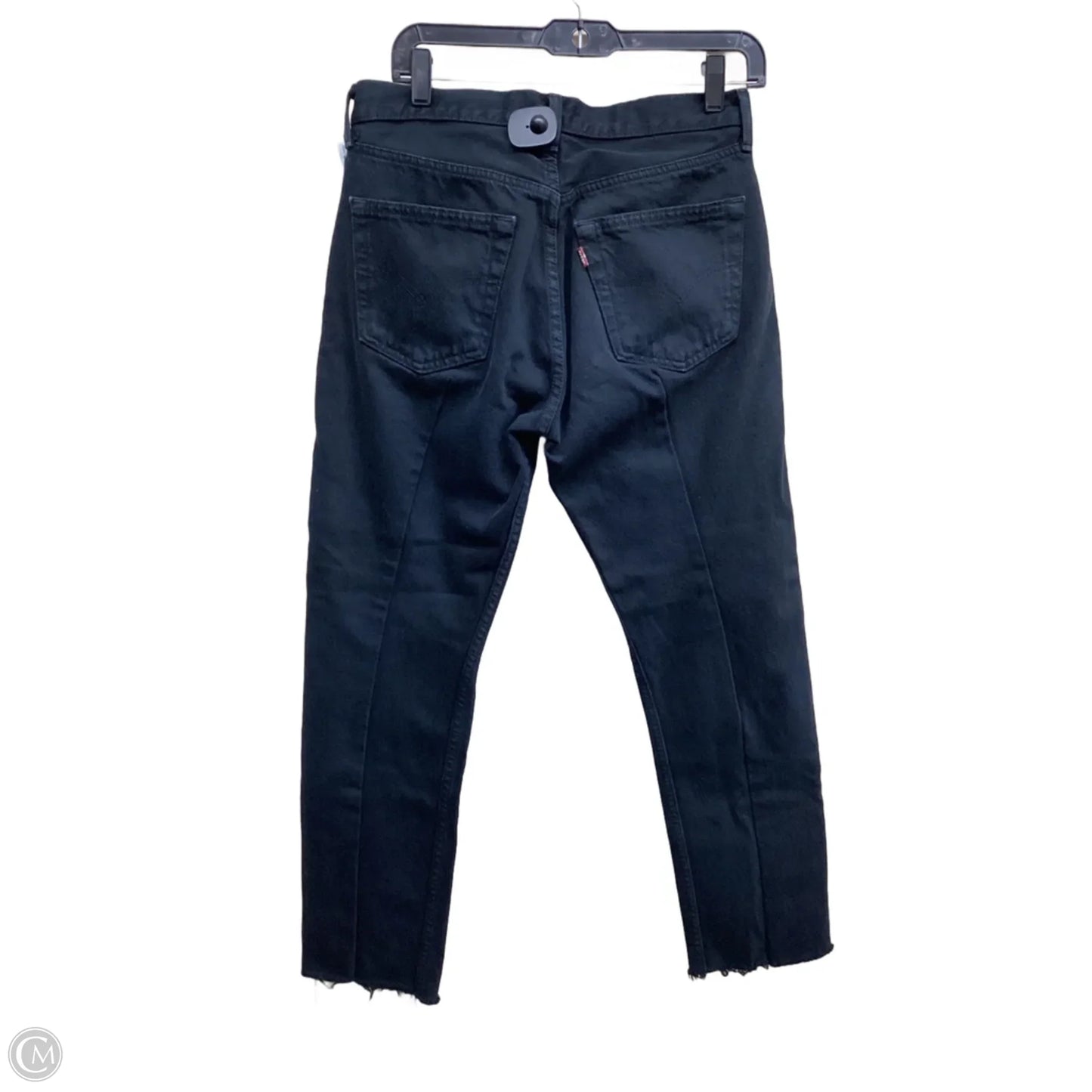 Jeans Straight By Reformation In Black Denim, Size: 6