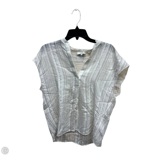 Top Short Sleeve By Vince In White, Size: S
