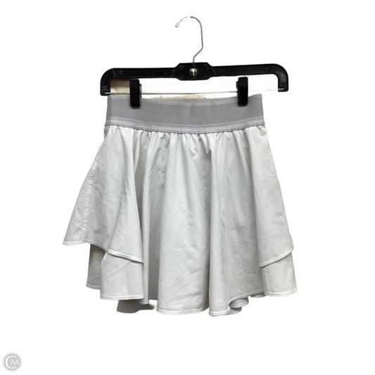 Athletic Skort By Lululemon In White, Size: 4