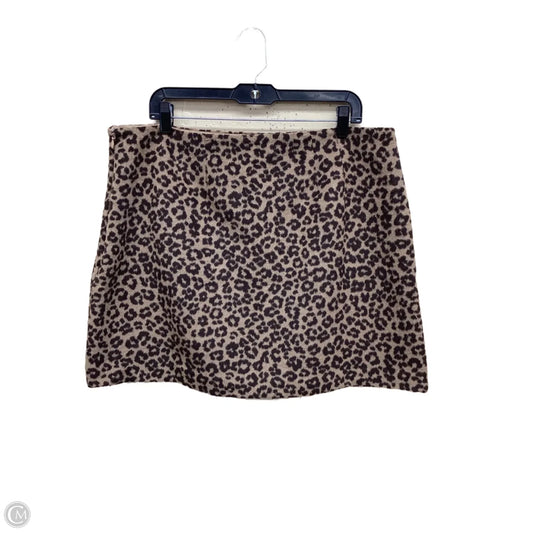 Skirt Mini & Short By Loft In Animal Print, Size: 16
