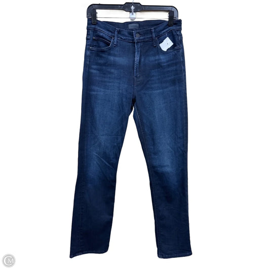 Jeans Straight By Mother In Blue Denim, Size: 10