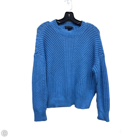 Sweater By Ann Taylor In Blue, Size: L