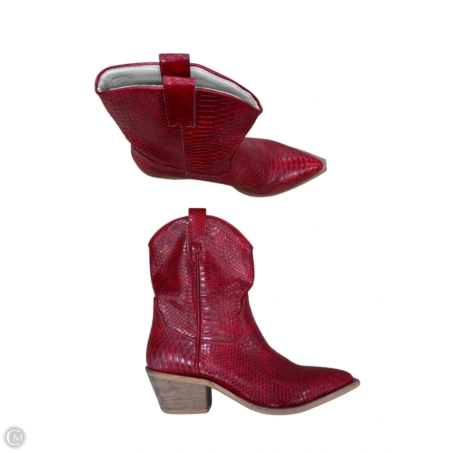 Boots Western By Clothes Mentor In Red, Size: 9