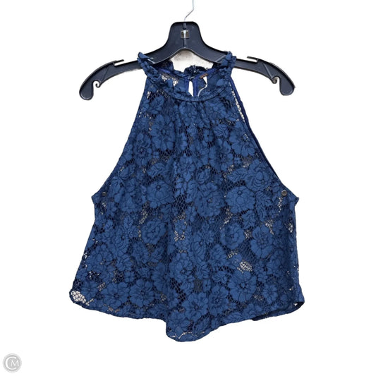 Top Sleeveless By Free People In Blue, Size: M
