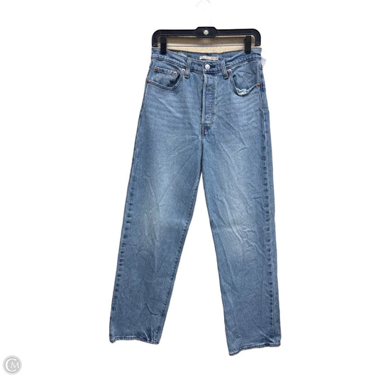 Jeans Straight By Levis In Blue Denim, Size: 8