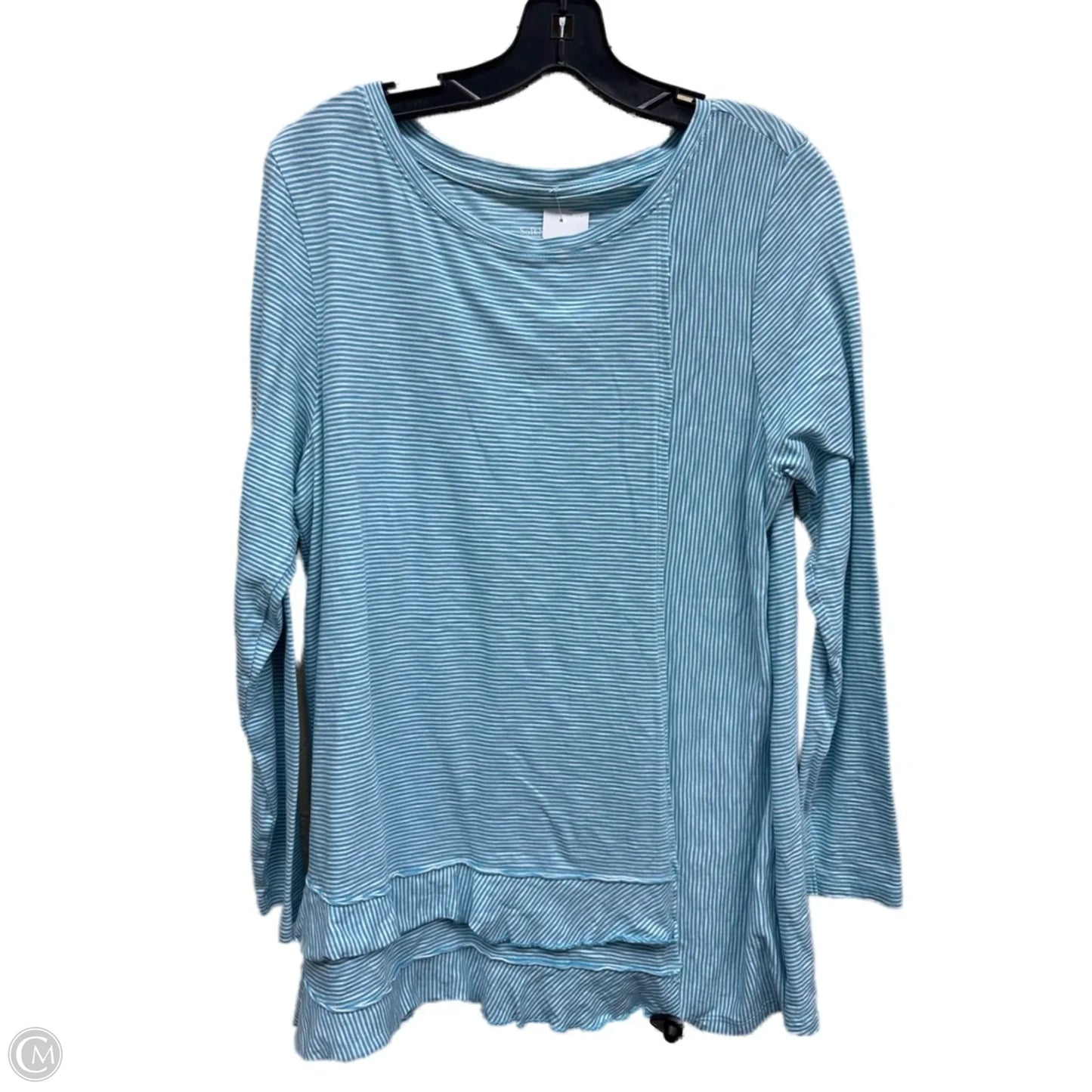 Top Long Sleeve By Soft Surroundings In Striped Pattern, Size: L