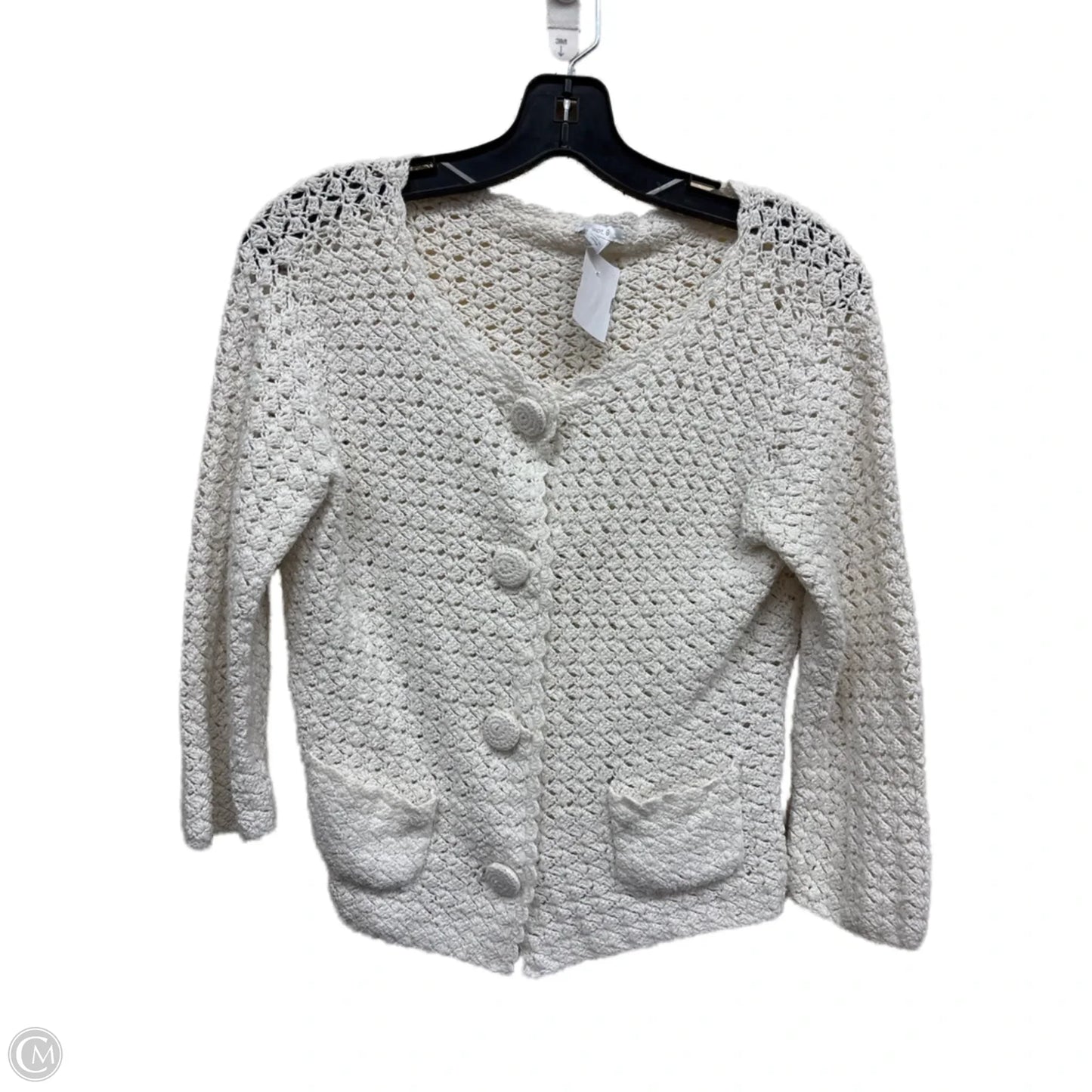 Sweater By Apt 9 In White, Size: M