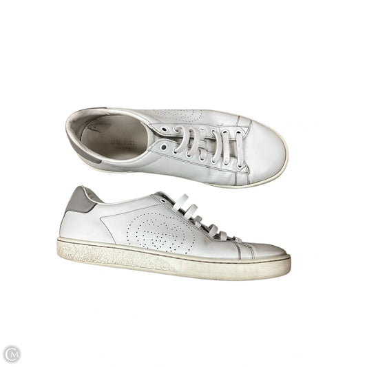 Shoes Luxury Designer By Gucci In White, Size: 7