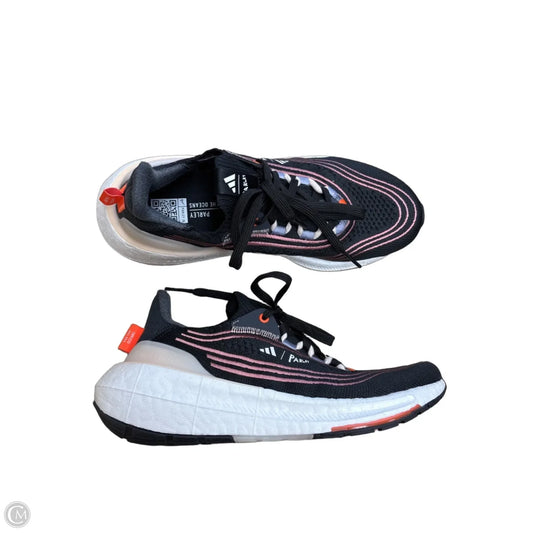 Shoes Athletic By Adidas In Black & Pink, Size: 7