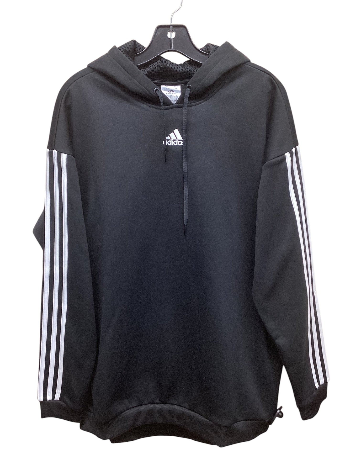 Athletic Jacket By Adidas In Black, Size: L