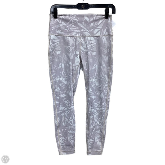 Athletic Leggings By Lululemon In Purple & White, Size: 8