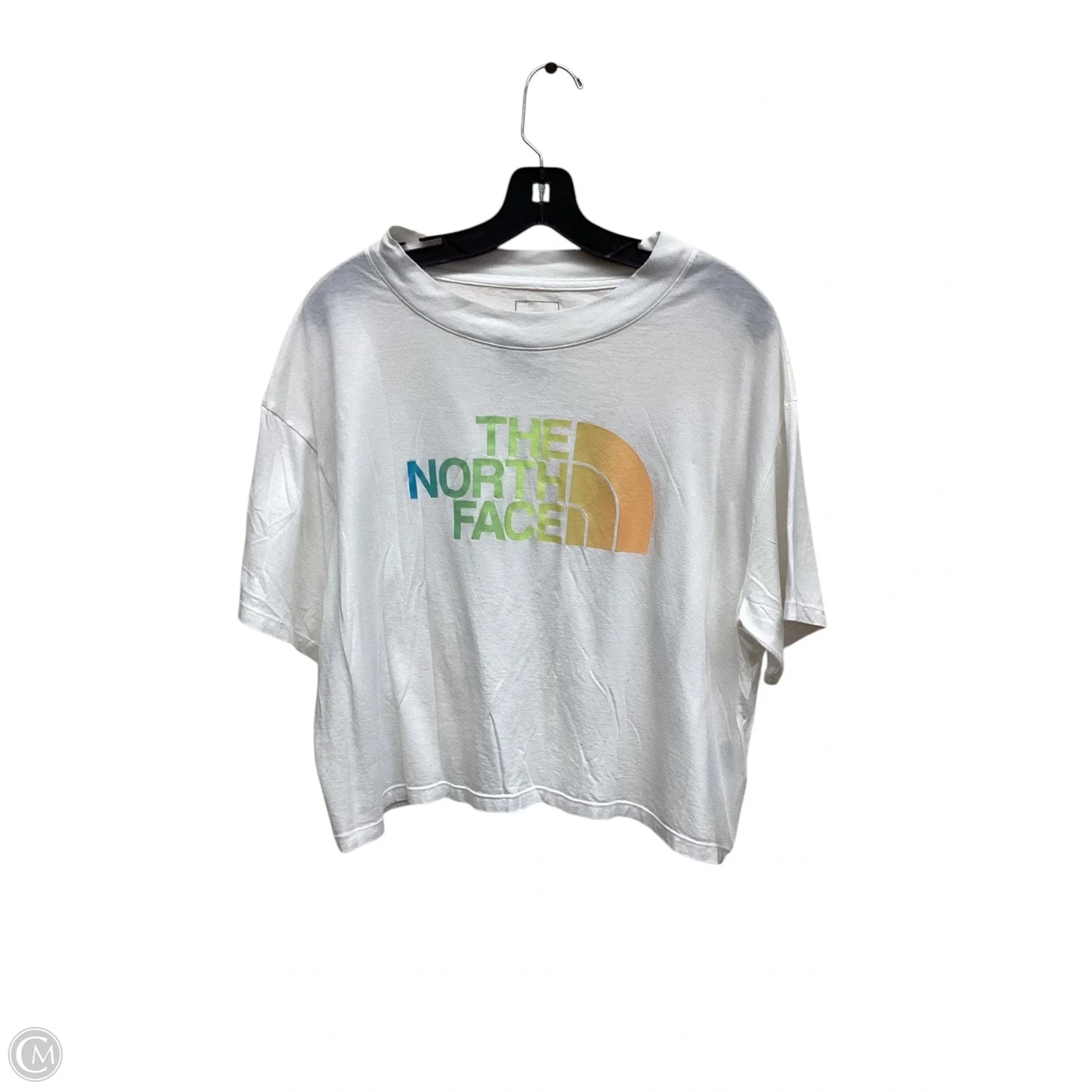 Top Short Sleeve By North Face In White, Size: Xl