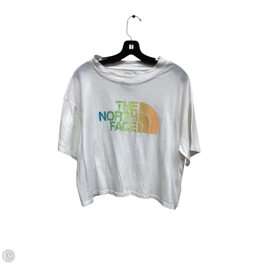 Top Short Sleeve By North Face In White, Size: Xl