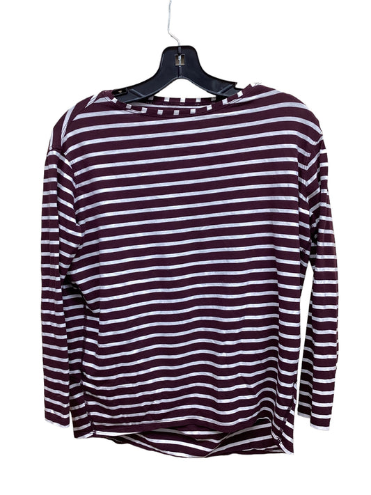 Athletic Top Long Sleeve Crewneck By Lululemon In Striped Pattern