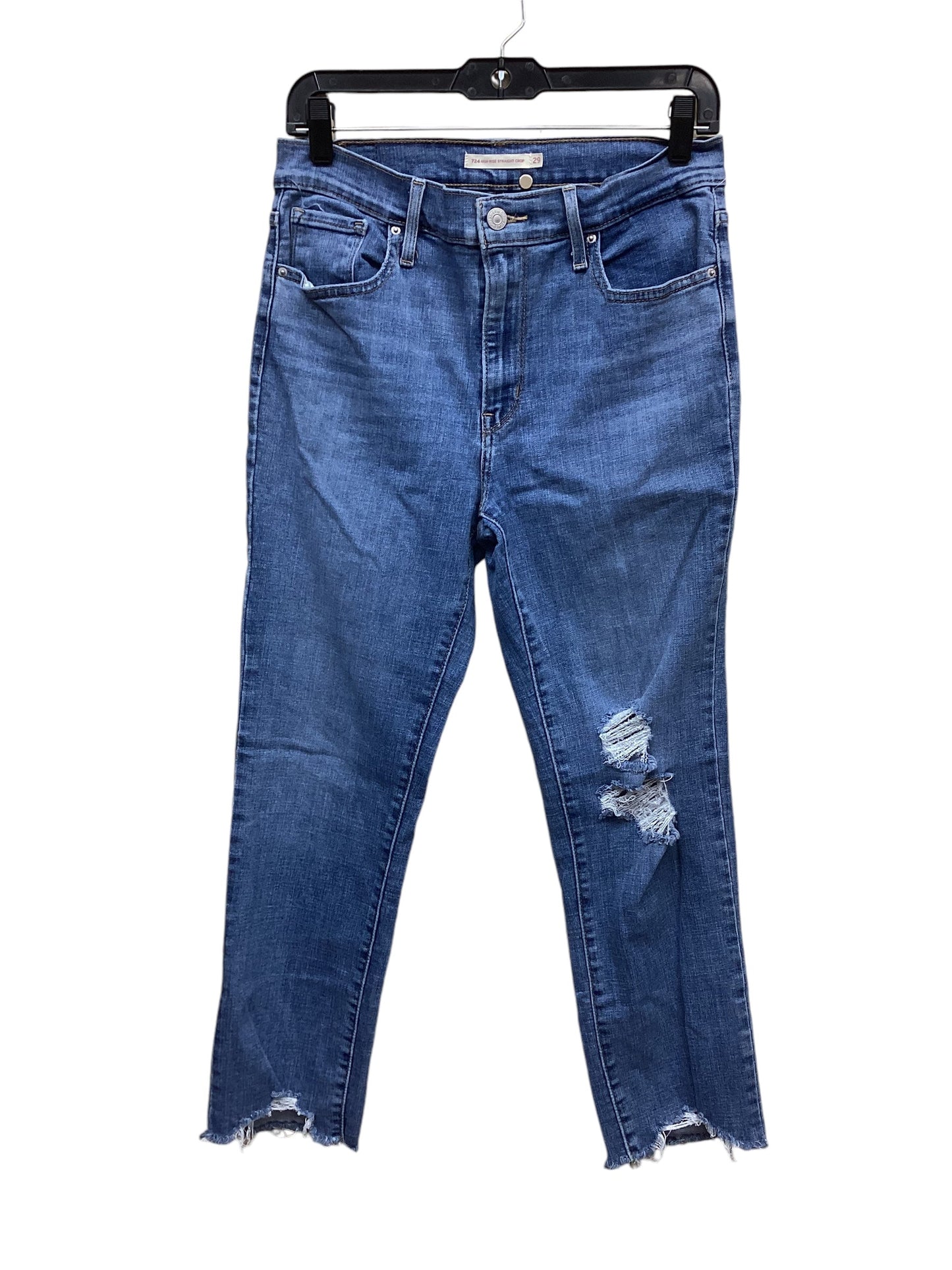 Jeans Straight By Levis In Blue Denim, Size: 6