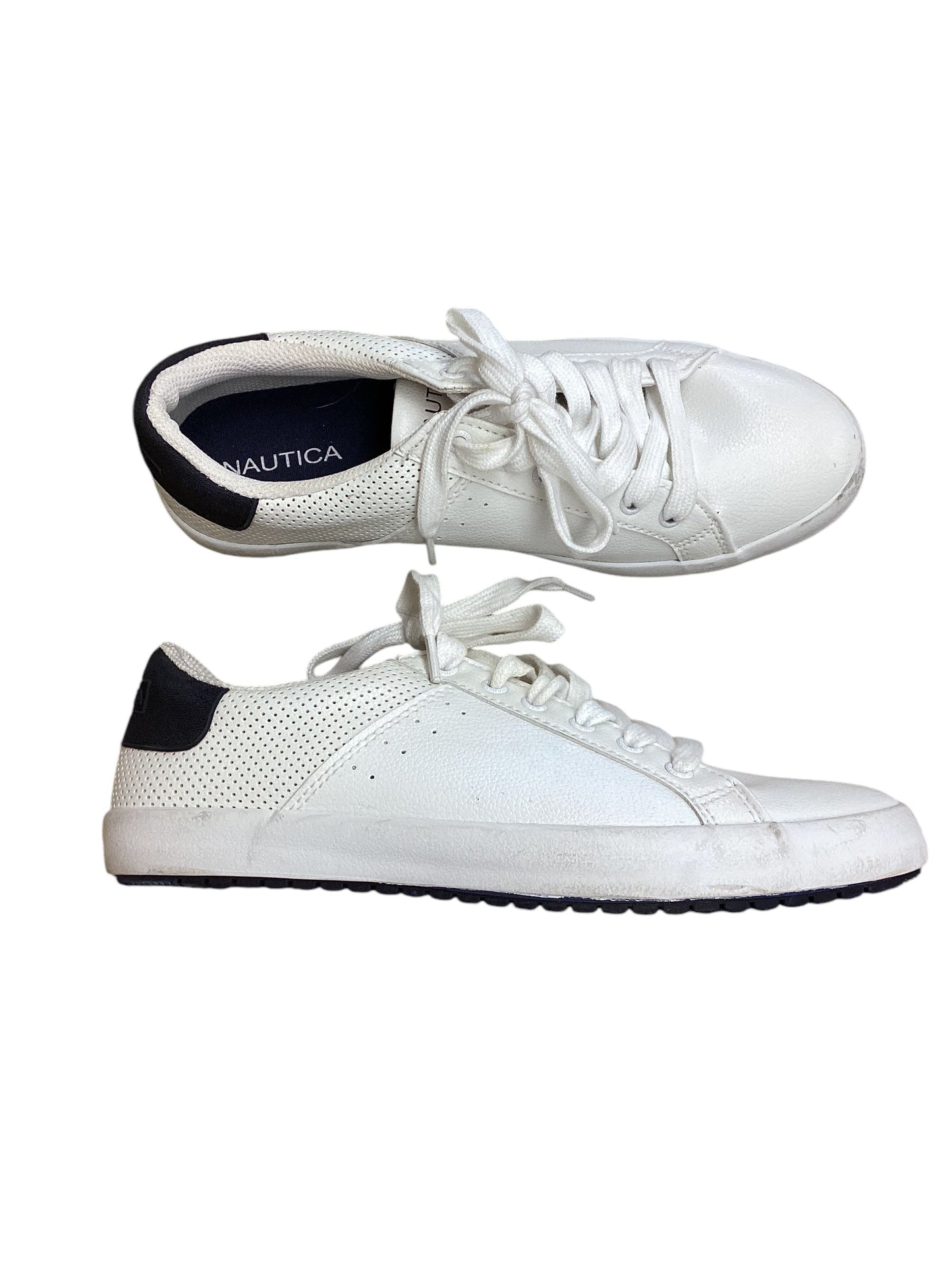 Shoes Sneakers By Nautica In White, Size: 8.5