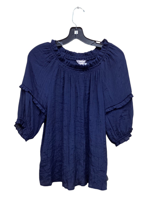 Top Short Sleeve By Nanette Lepore In Blue, Size: M