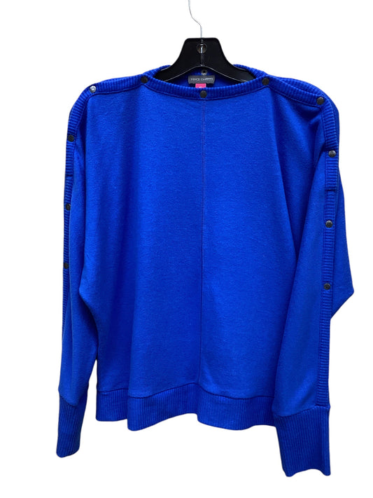 Top Long Sleeve By Vince Camuto In Blue, Size: Xs