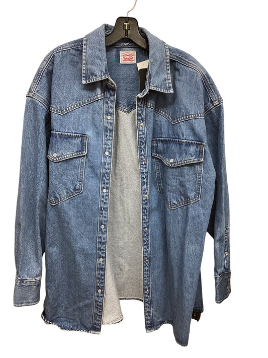 Jacket Denim By Levis In Blue Denim, Size: Xl