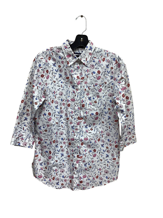 Top Long Sleeve By Lands End In Floral Print, Size: S