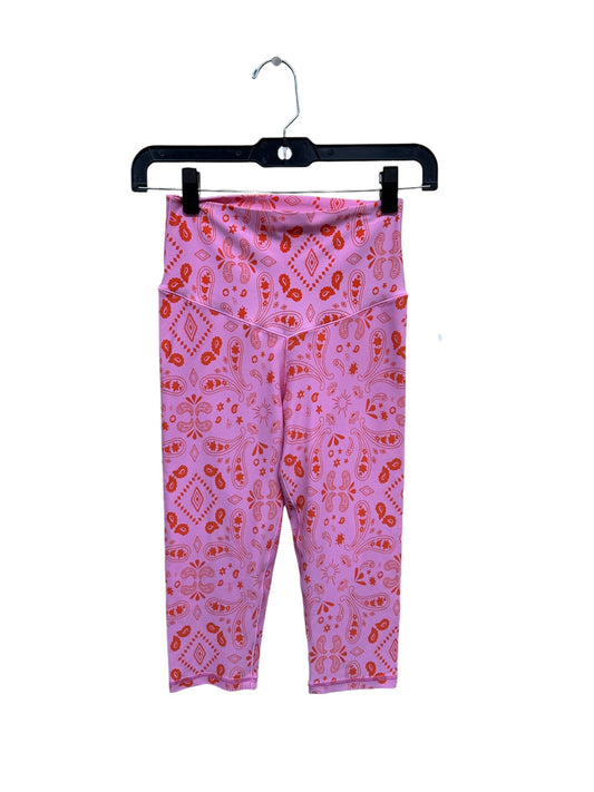 Athletic Capris By Aerie In Orange & Pink, Size: S