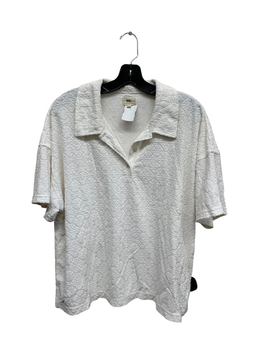 Top Short Sleeve By Madewell In White, Size: L