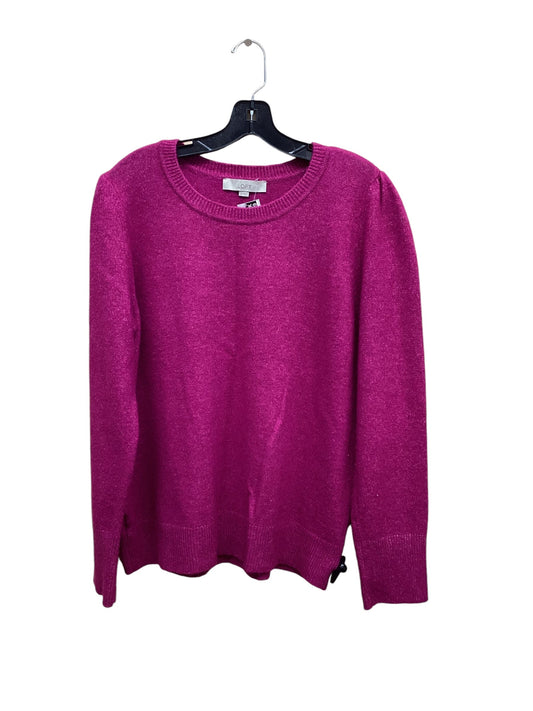 Sweater By Loft In Pink, Size: Xl