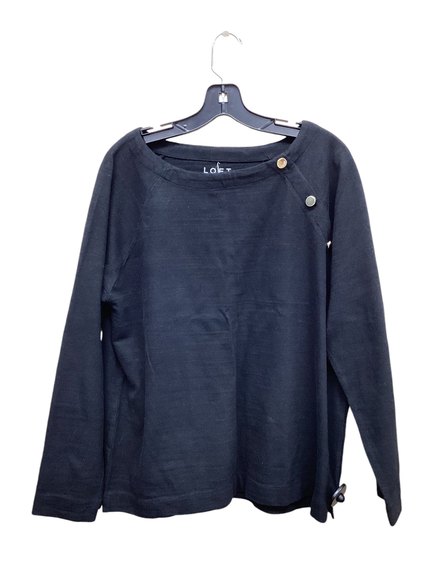 Top Long Sleeve By Loft In Black, Size: Xl