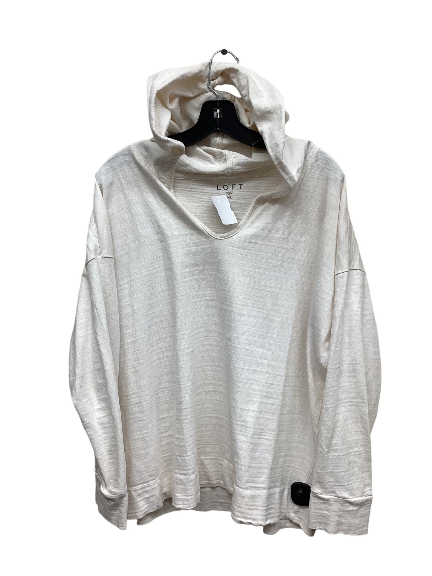 Top Long Sleeve By Loft In Cream, Size: Xl