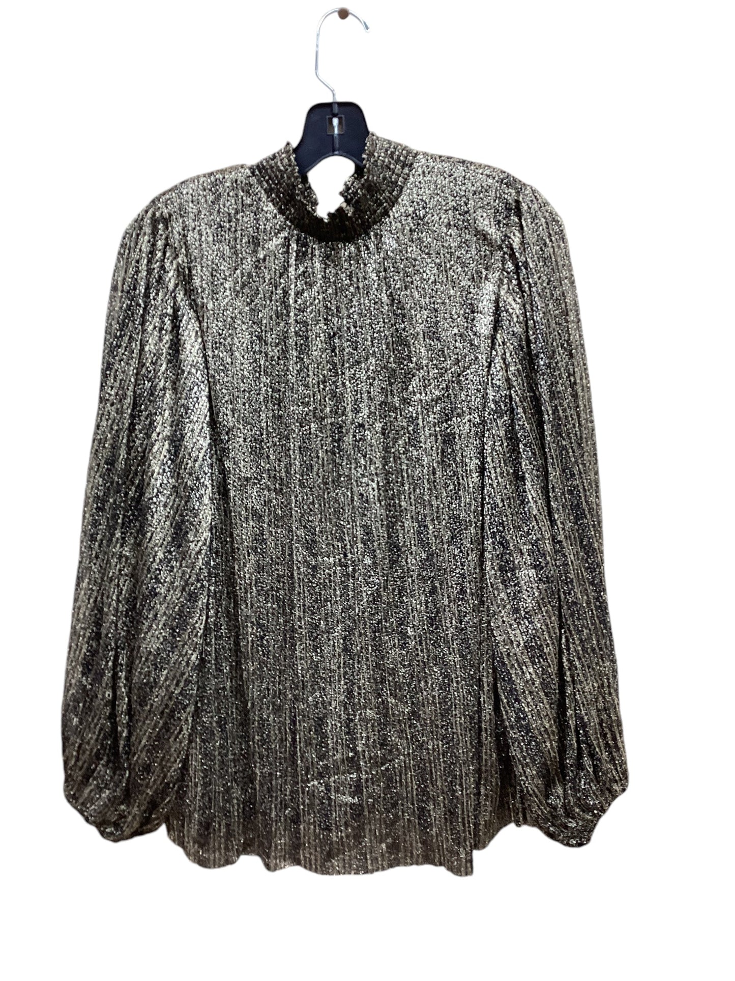 Top Long Sleeve By Vince Camuto In Gold, Size: 2x