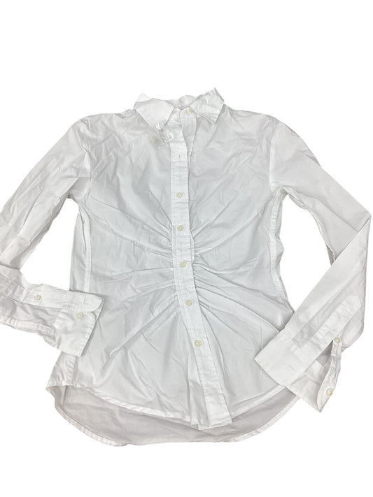 Top Long Sleeve By Ralph Lauren In White, Size: M