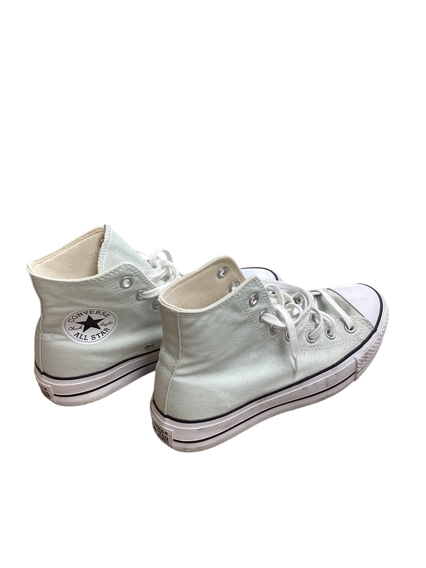 Shoes Sneakers By Converse In Green & White, Size: 7