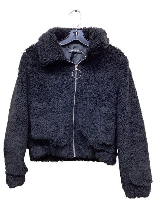 Jacket Faux Fur & Sherpa By Boohoo Boutique In Black, Size: S