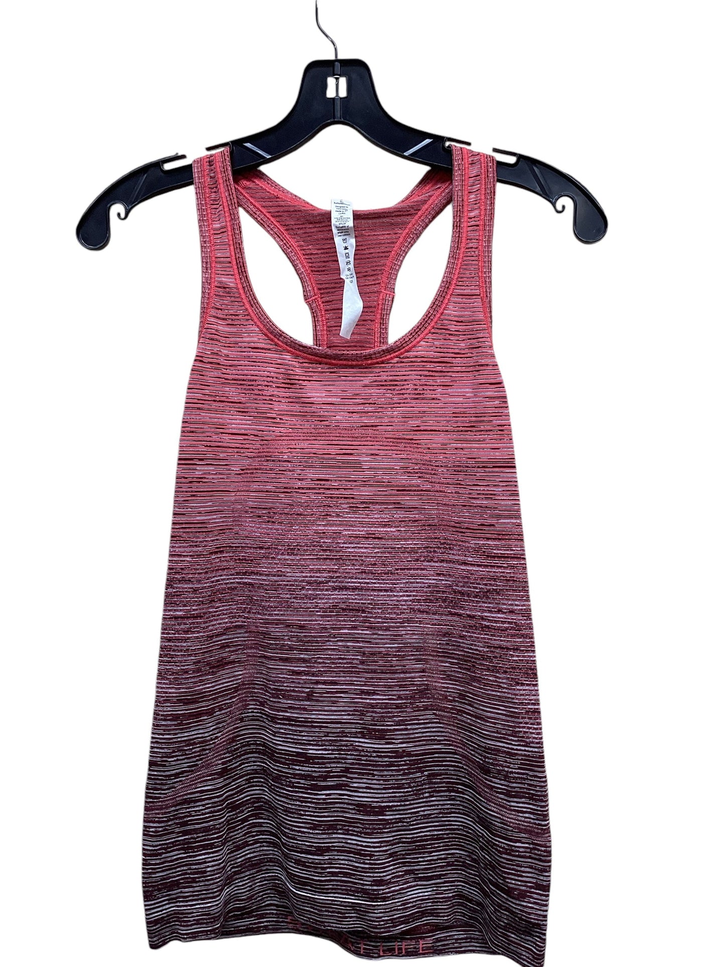 Athletic Tank Top By Lululemon In Red, Size: 6