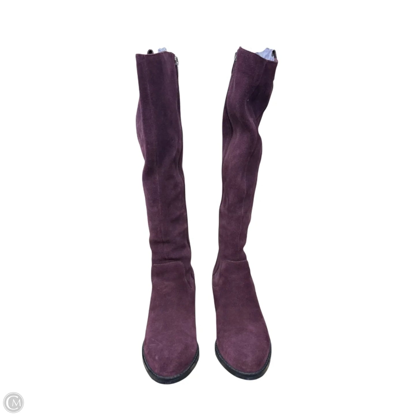 Boots Designer By Marc Jacobs In Maroon, Size: 6