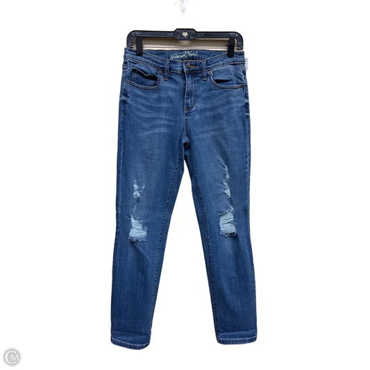 Jeans Cropped By Universal Thread In Blue Denim, Size: 0