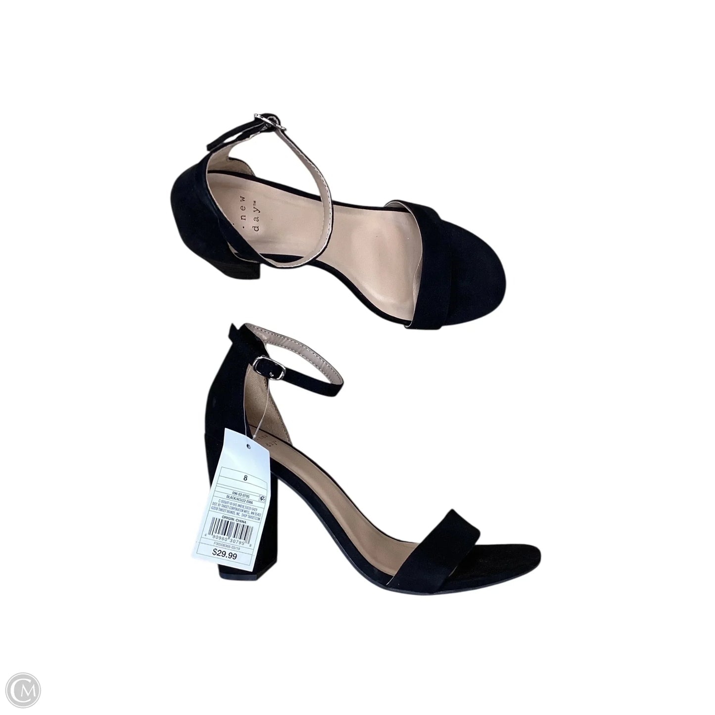 Sandals Heels Stiletto By A New Day In Black, Size: 8