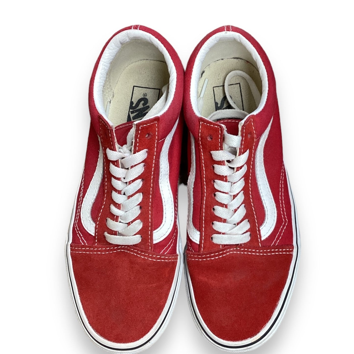 Shoes Sneakers By Vans In Red, Size: 8