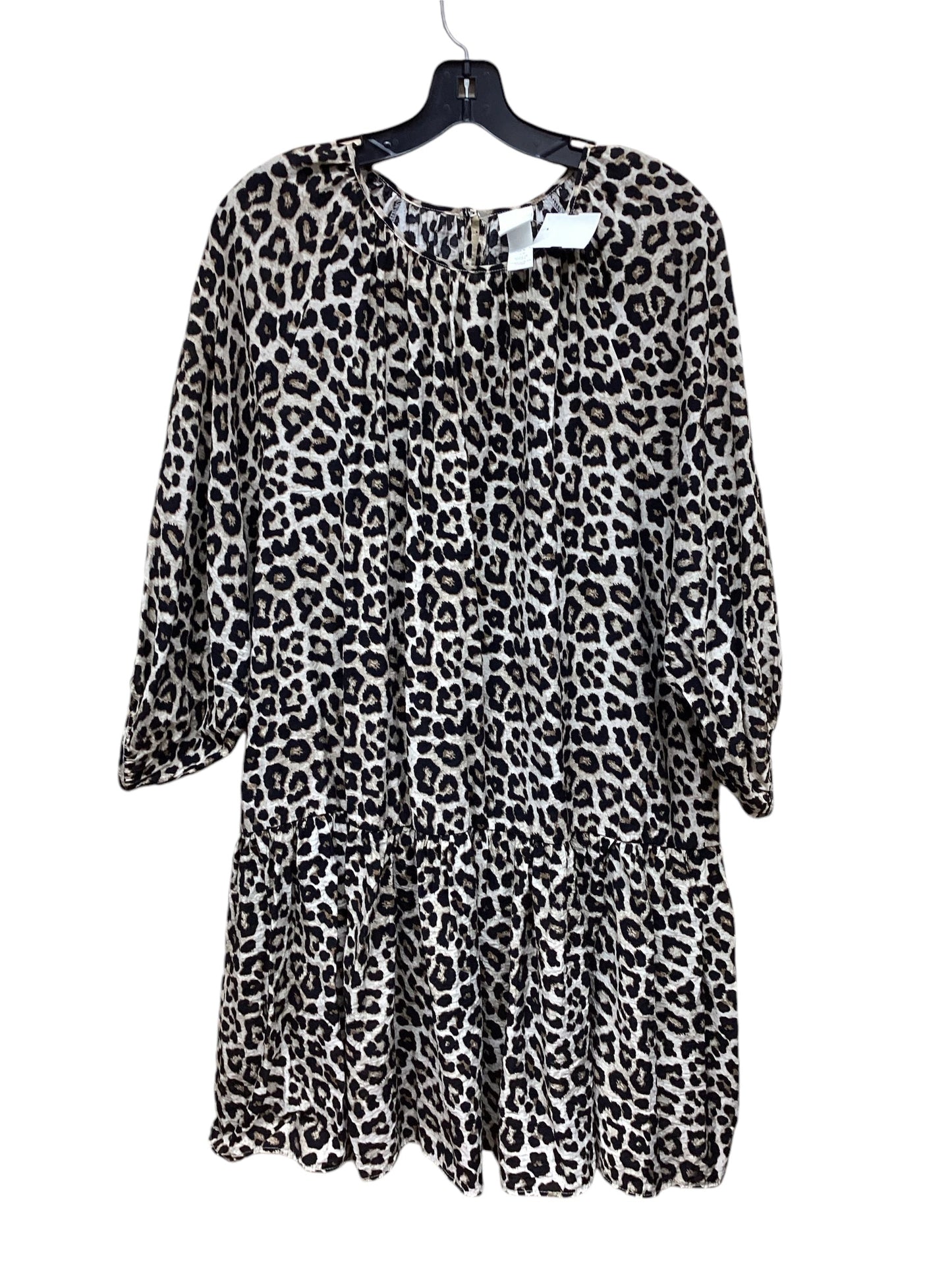 Dress Casual Midi By H&m In Animal Print, Size: M