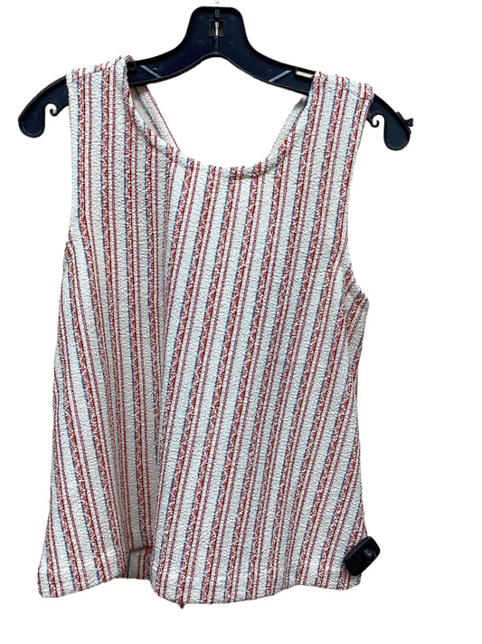 Top Sleeveless By Madewell In Striped Pattern, Size: M