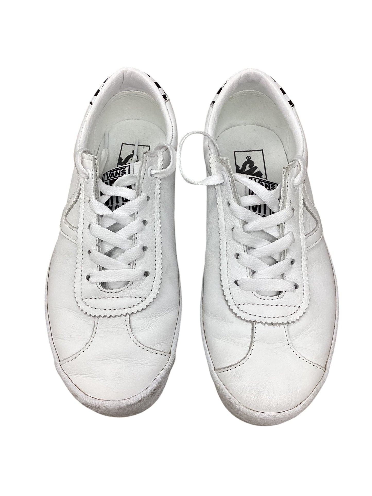 Shoes Sneakers By Vans In White, Size: 8.5