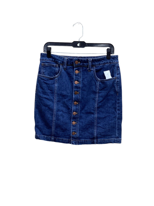 Skirt Mini & Short By Madewell In Blue Denim, Size: 8